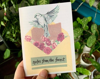 notes from the forest - or fairy letters, a short story scrapbook zine