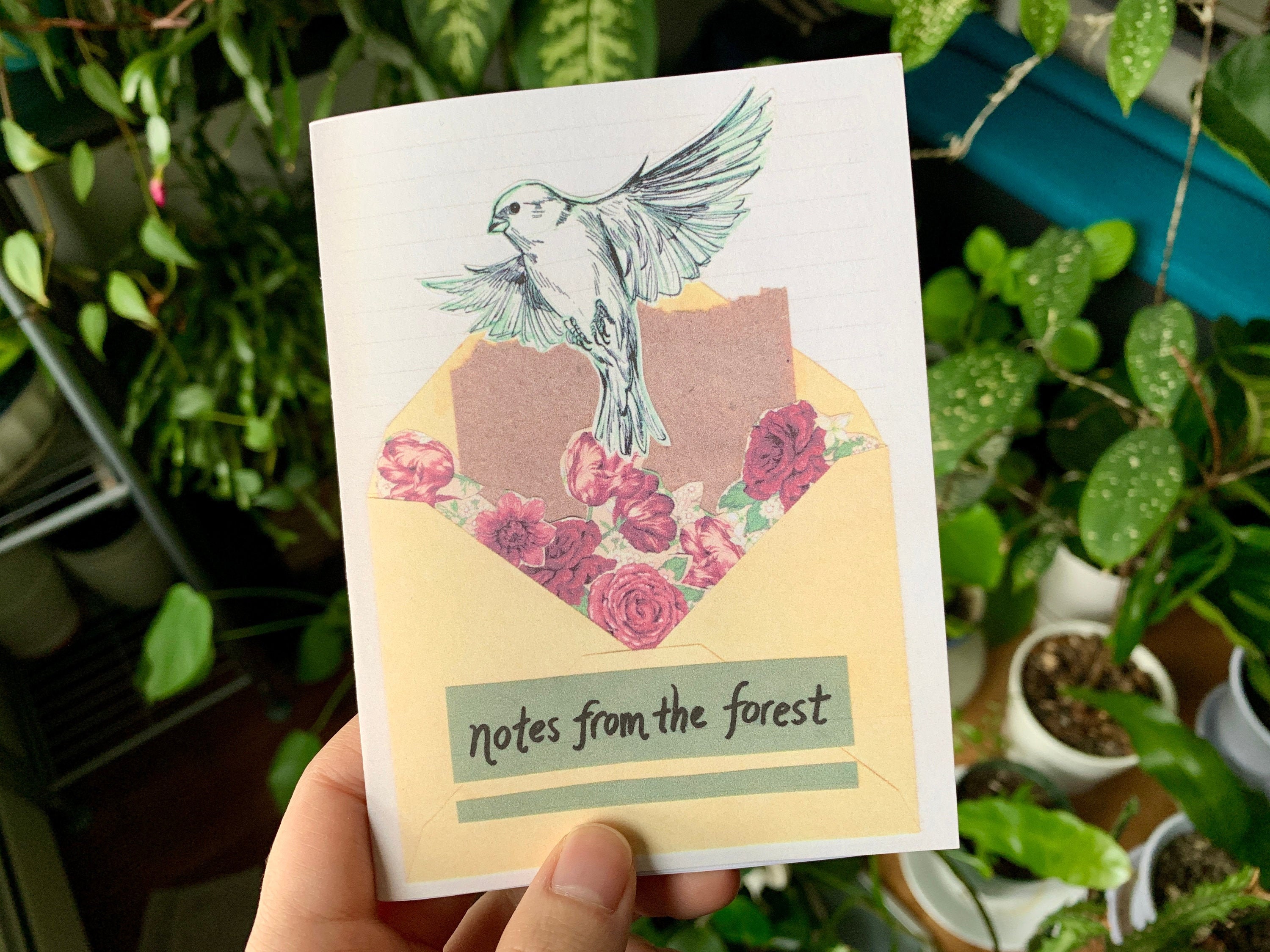 notes from the forest - or fairy letters, a short story scrapbook zine