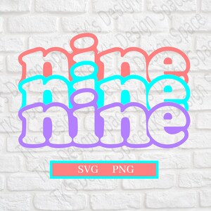 9e anniversaire SVG | 9e anniversaire | Neuf SVG | Neuvième anniversaire Svg | Neuvième anniversaire Svg | Conception de chemise pour enfant | Anniversaire SVG | Chemise d'anniversaire