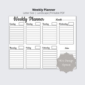 Weekly Planner| Printable To Do List