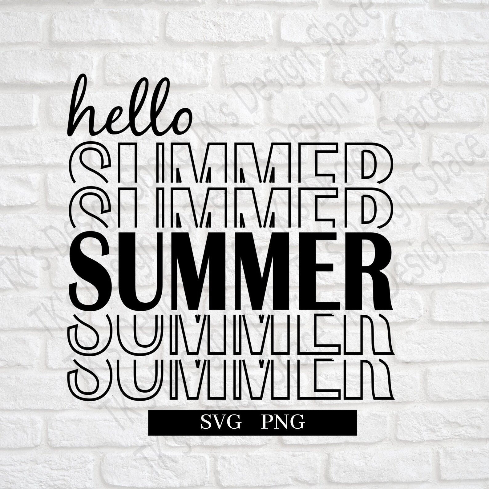 Hello Summer SVG - Etsy