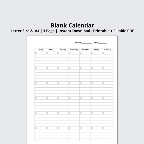 Portrait Calendar Etsy