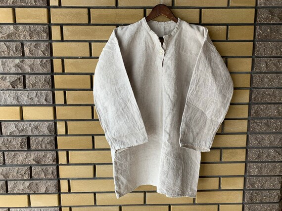 Homespun Hemp Shirt Peasant Shirt Ukrainian Man’s