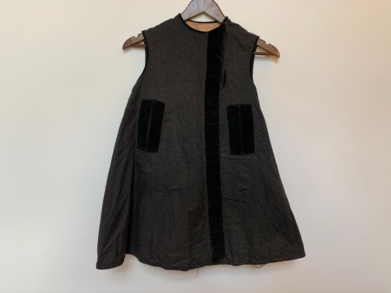 Antique 30s Ethnic Vest Ukrainian Folk Clothing Tr