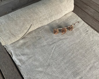 Roll 6.5 yards Homespun Linen Fabric Handwoven Textile Ukrainian Fabric Viking Wedding Decor