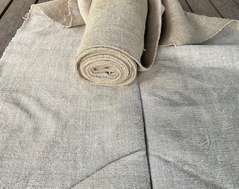 Roll 3.6 yards Handwoven Hemp Fabric Ukrainian Homespun Textile Old Farmhouse Decor