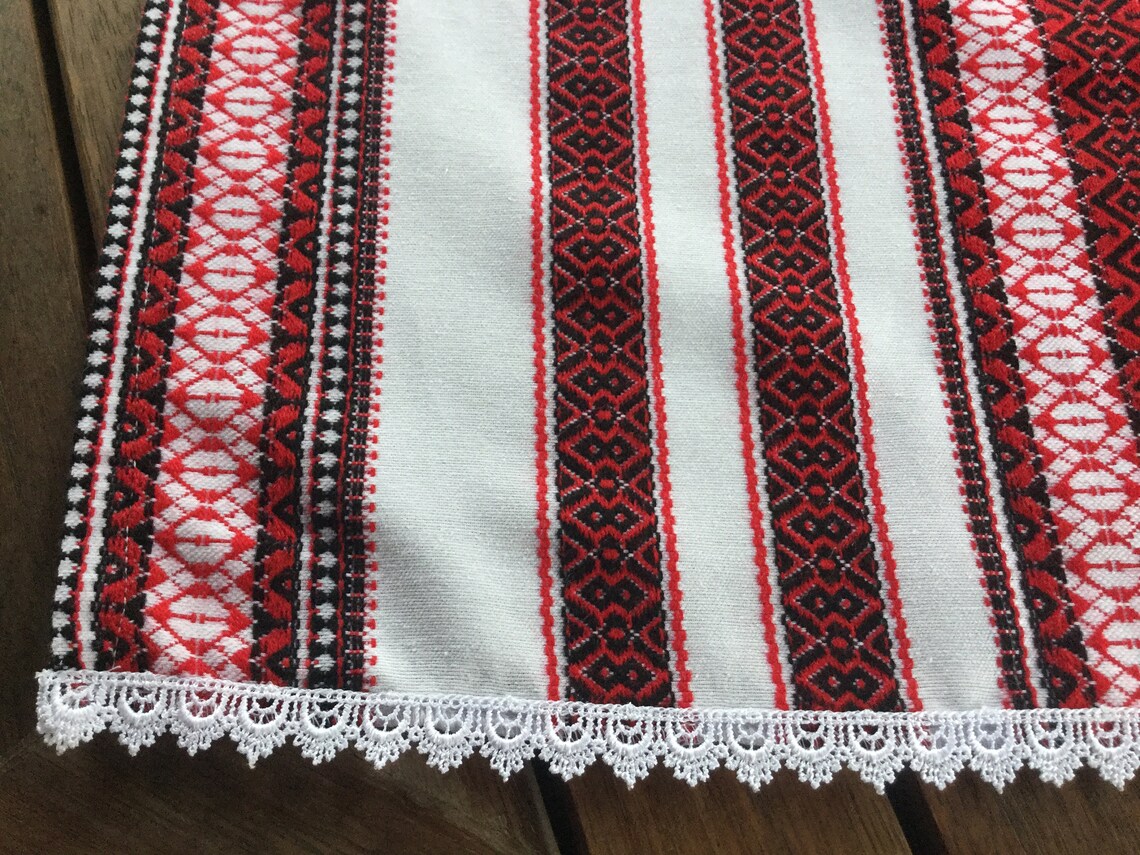 Ready to Ship Ukrainian Table Runner Wedding Rushnyk Kitchen Etsy