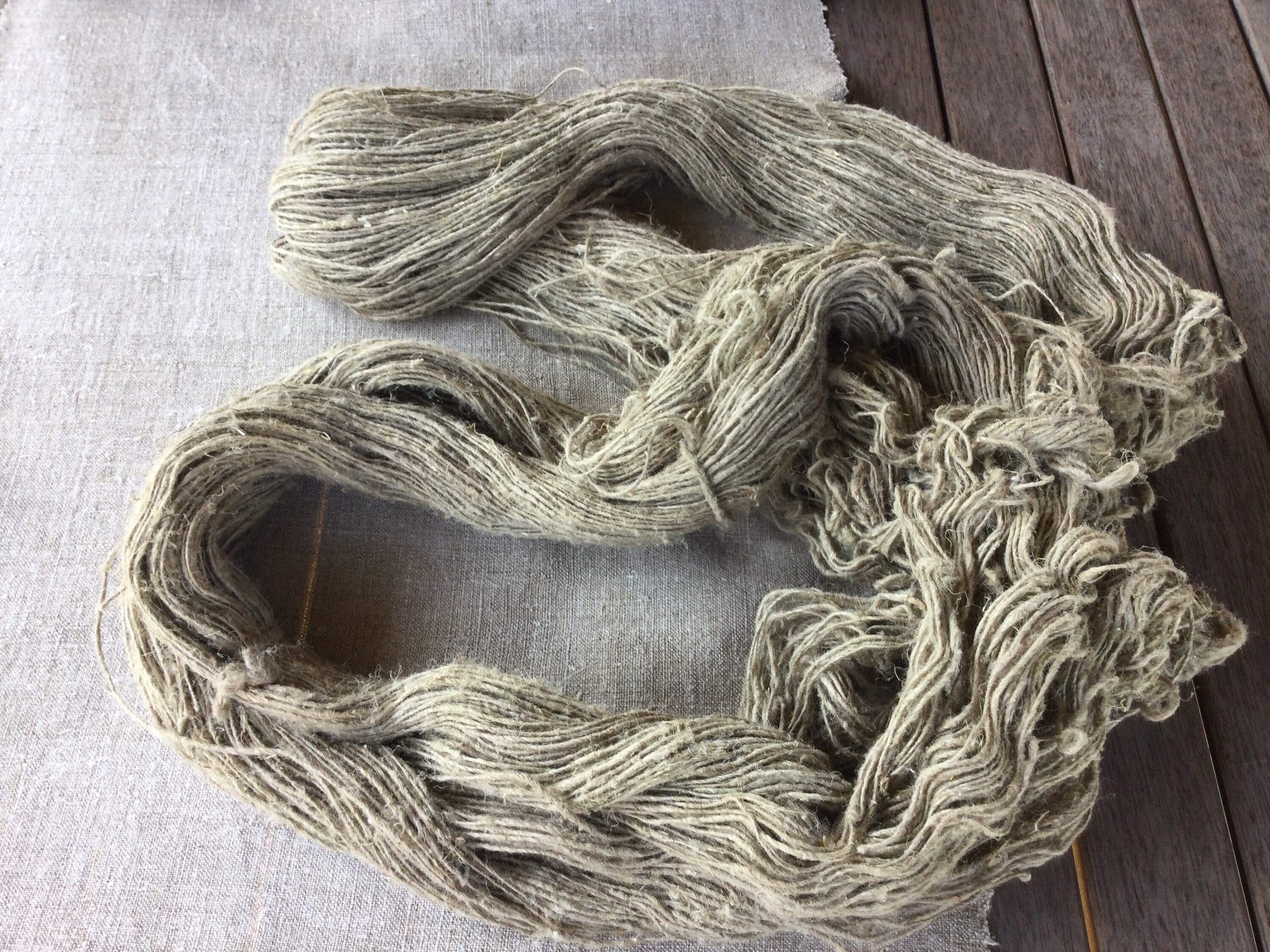 Vintage Hemp Yarn Natural Homespun Hemp Thread Unbleached Hand Etsy