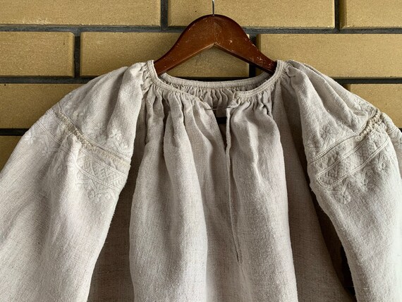 Antique 30s Embroidered Folk Dress Ukrainian Vyshy