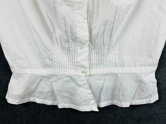 Antique French Camisole Monogram MLD Cotton Corse… - image 6