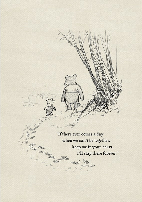 I'Ll Stay There Forever Winnie The Pooh Quotes Classic - Etsy Uk