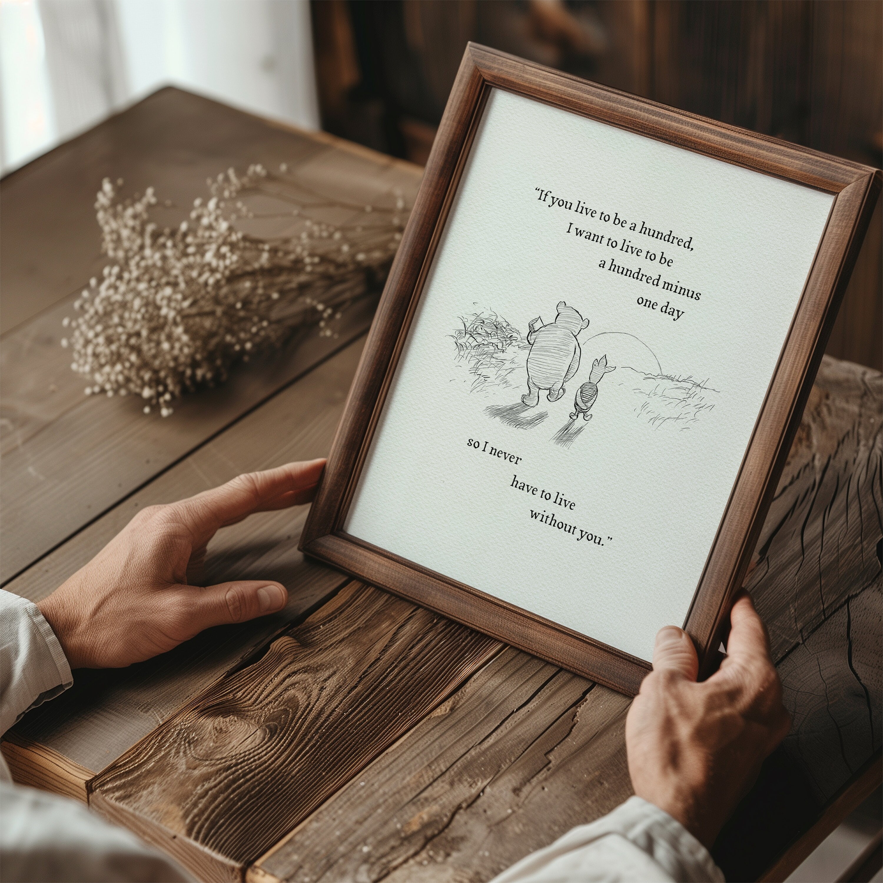 くまのプーさんの名言ポスター：ヴィンテージスタイルプリント