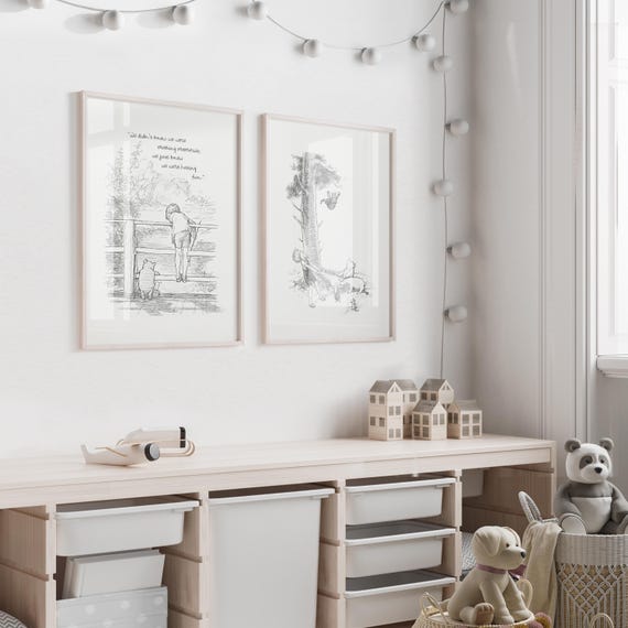 くまのプーさんの名言プリント：ヴィンテージスタイルのイラスト