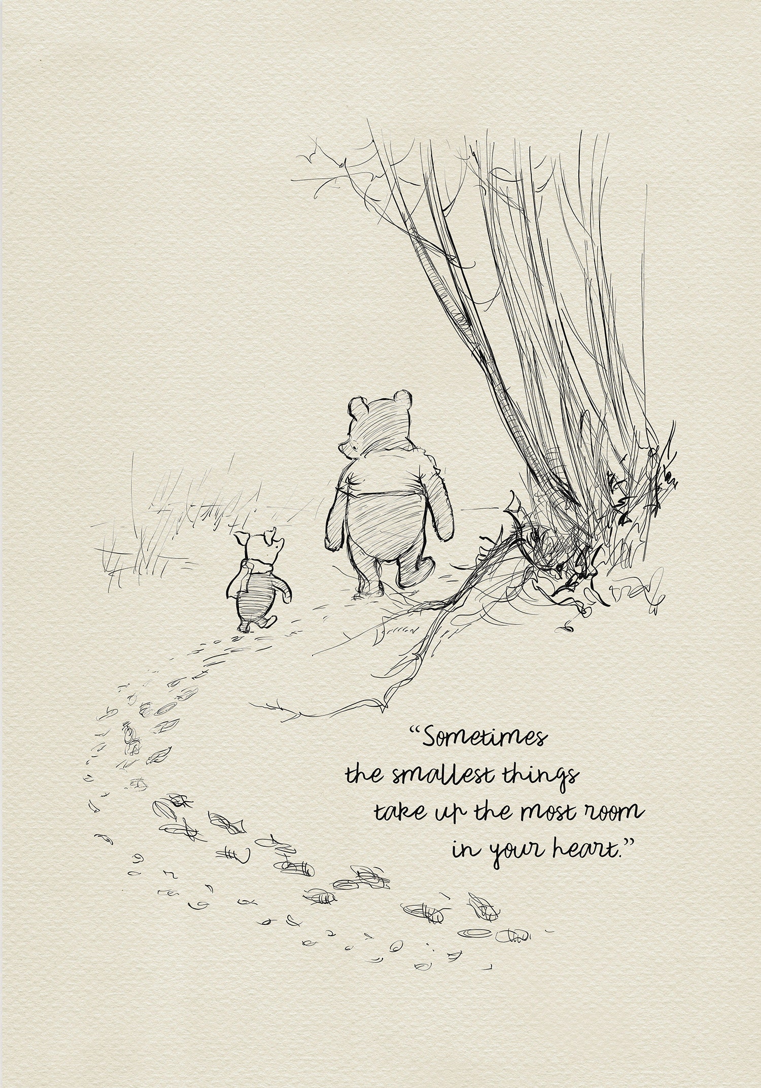 Sometimes The Smallest Things Quote Sometimest The Smallest Things... Pooh Zitate Pooh Und | Etsy Schweiz