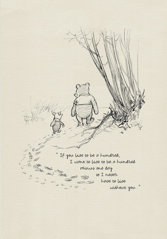 Winnie The Pooh Quotes 100 Minus 1 Day