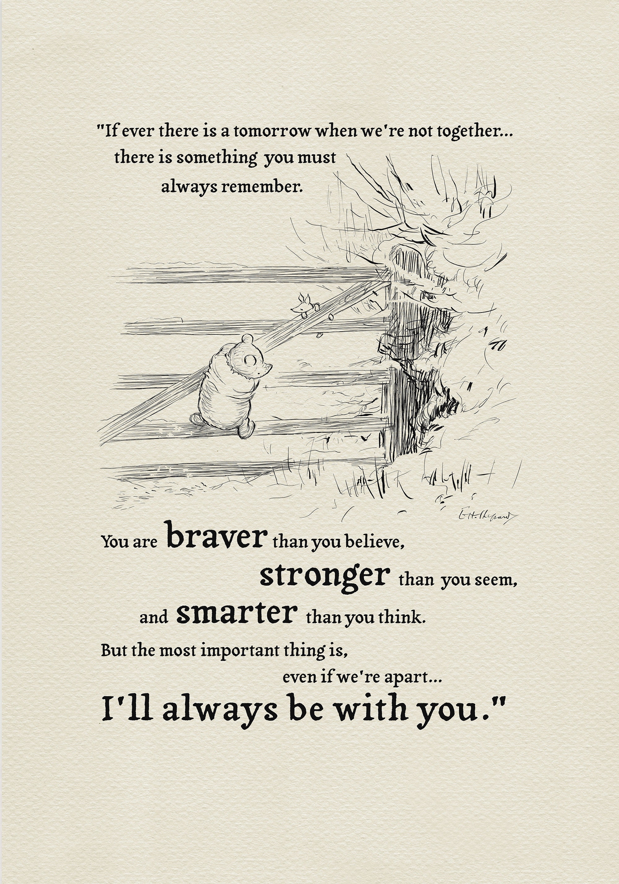 Winnie The Pooh Stronger Than You Think You Are Braver Than You Believe... Winnie The Pooh Quote - Etsy Winnie The Pooh Stronger Than You Think You Are Braver Than You Believe... Winnie The Pooh Quote - Etsy