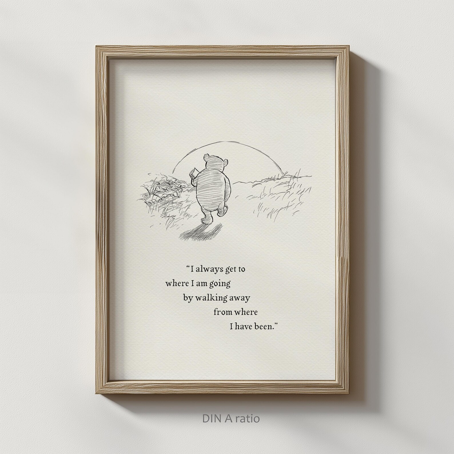 Winnie the Pooh Print With Quote : Vintage Wall Art Decoration - Etsy