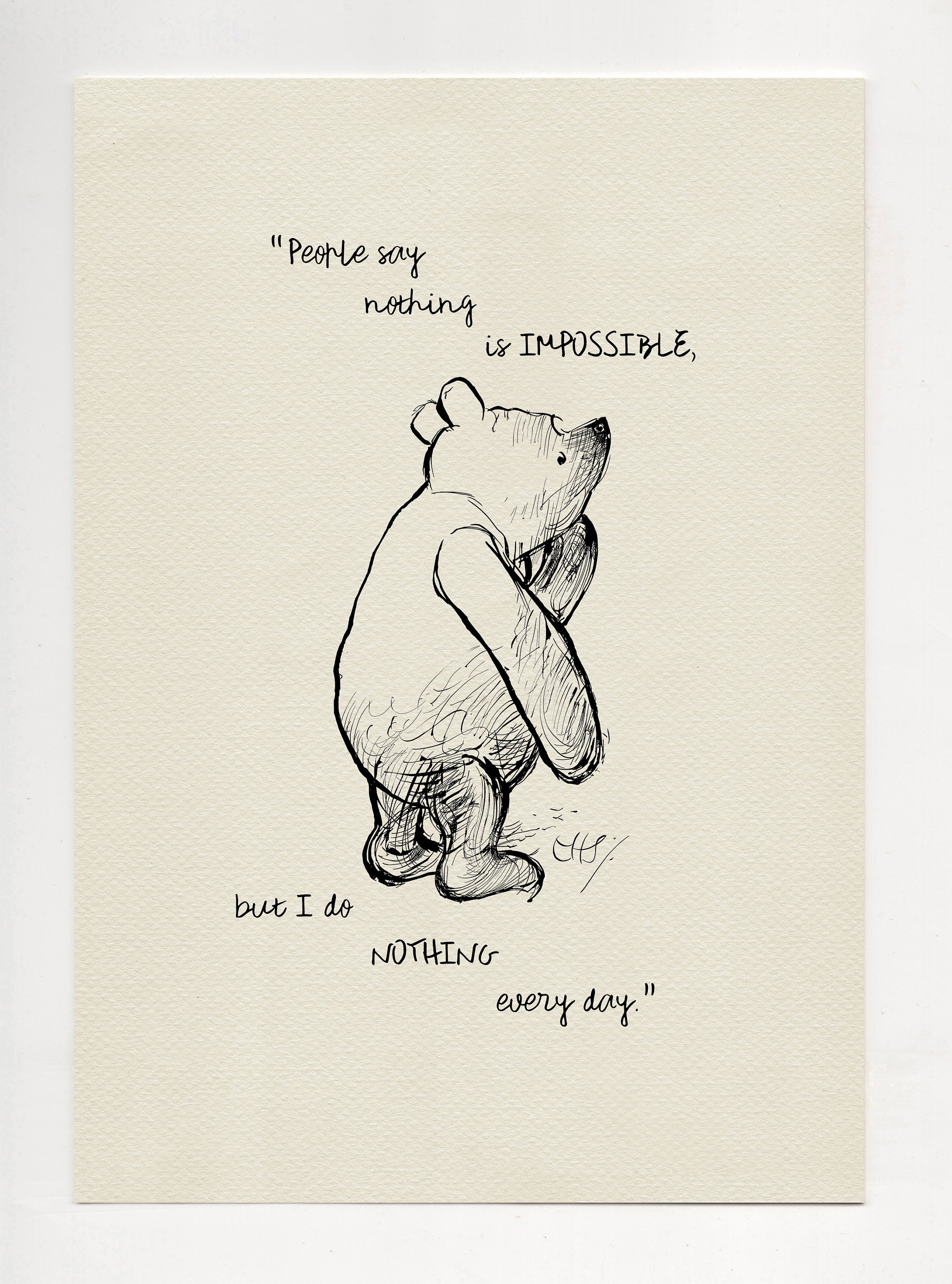 People Say Nothing is Impossible but I Do Nothing Every Day. - Etsy UK