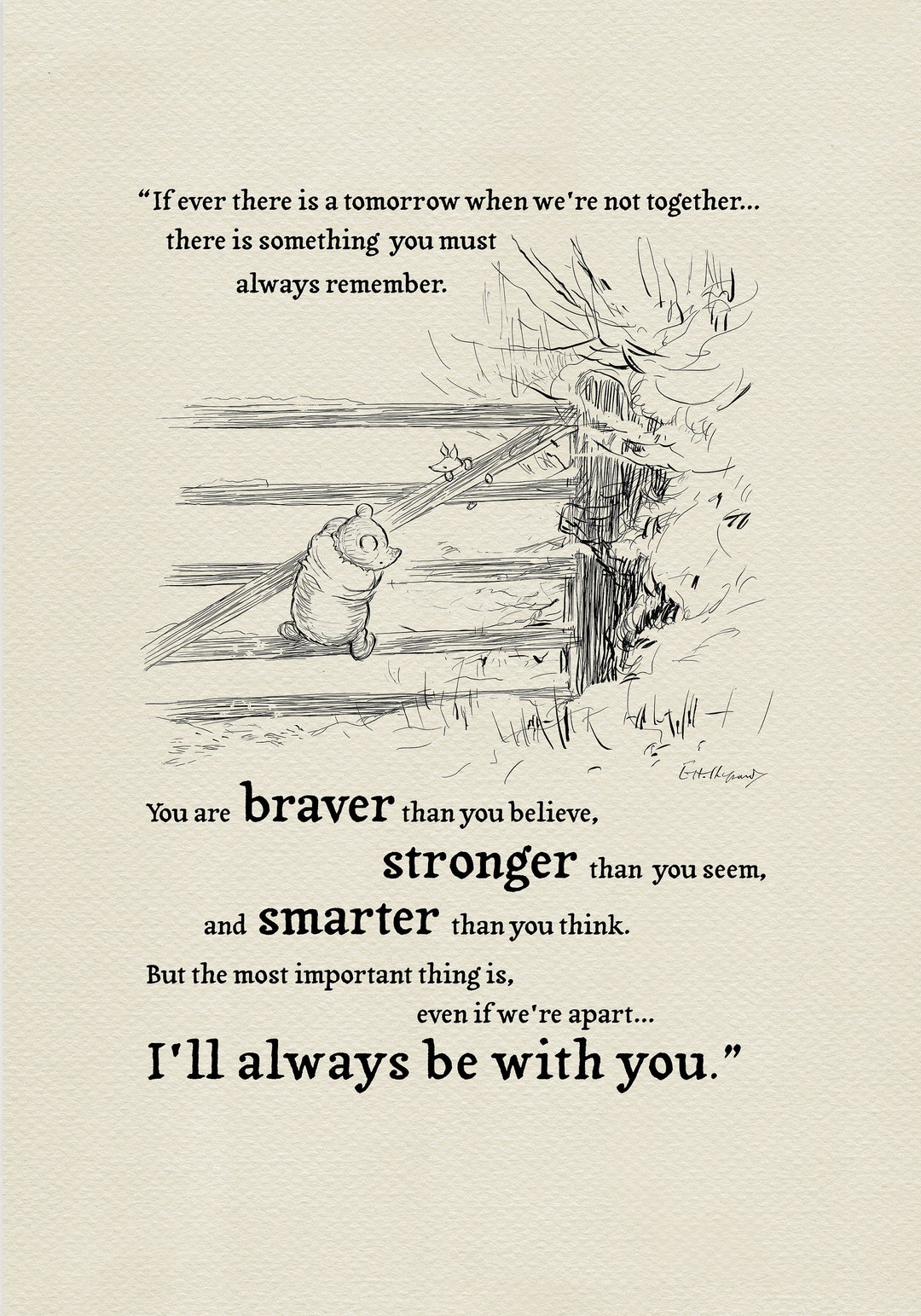 Du Bist Stärker Als Du Denkst Winnie Pooh Du bist mutiger als du denkst... Winnie the Pooh Zitat - Etsy Österreich