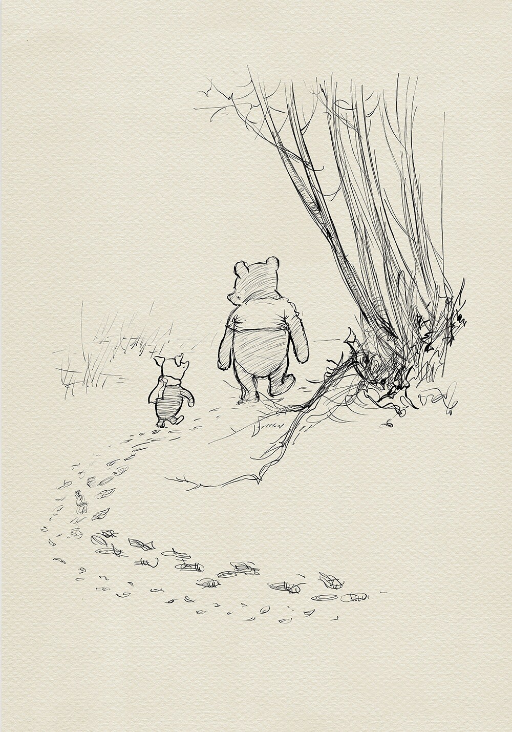 Pooh And Piglet Go Hunting Winnie The Pooh Classic Vintage Etsy