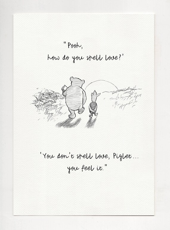 Pooh How Do You Spell Love Winnie The Pooh Quotes Etsy Pooh How Do You Spell Love Winnie The Pooh Quotes Etsy