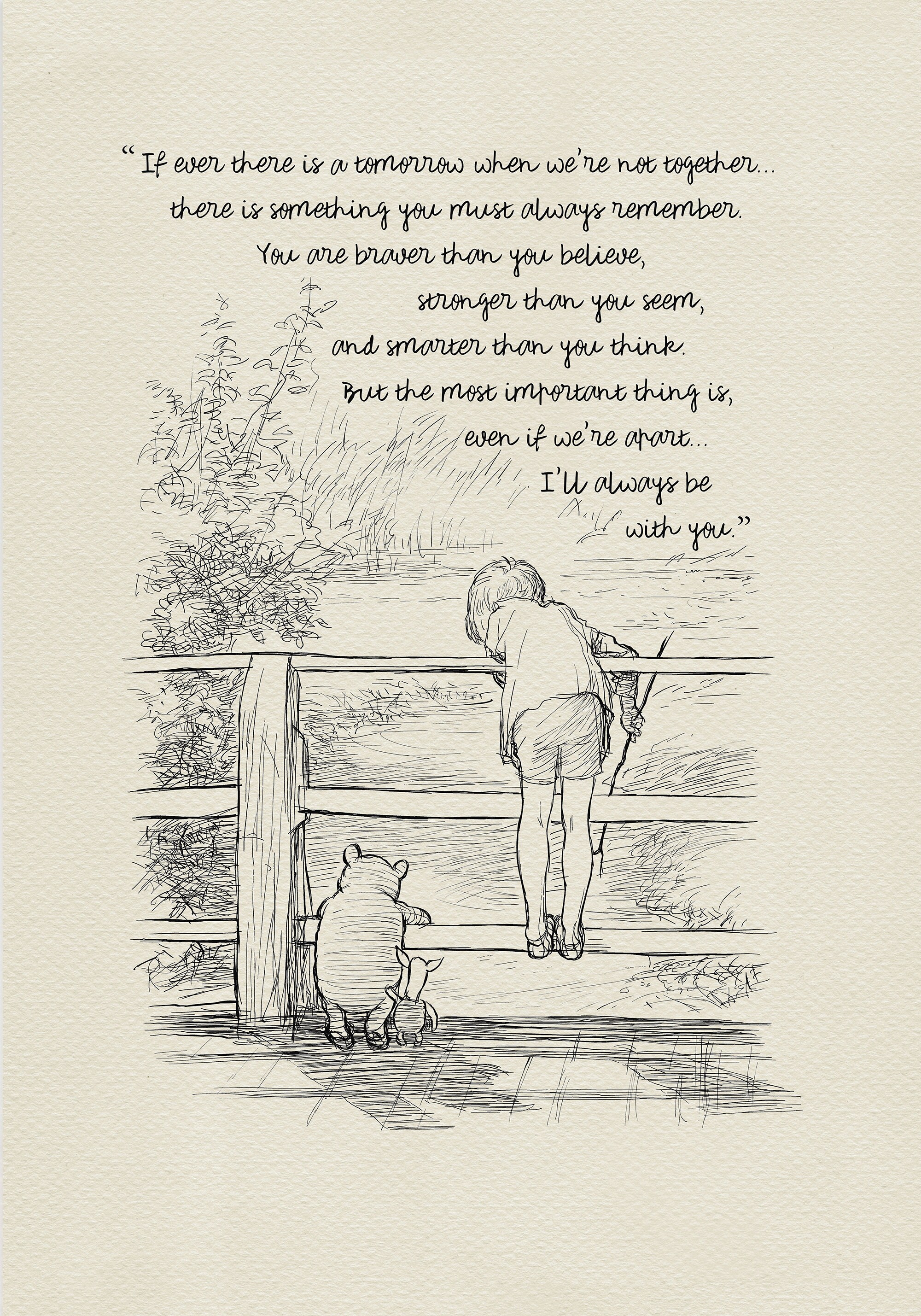You are braver than you believe - Winnie the Pooh Quotes - classic vi…