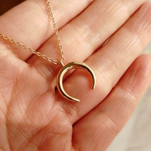 Colar de lua, pingente de lua dourada e estrelas, eu te amo, presente para mãe e filha, presente para o amor, presente para ela