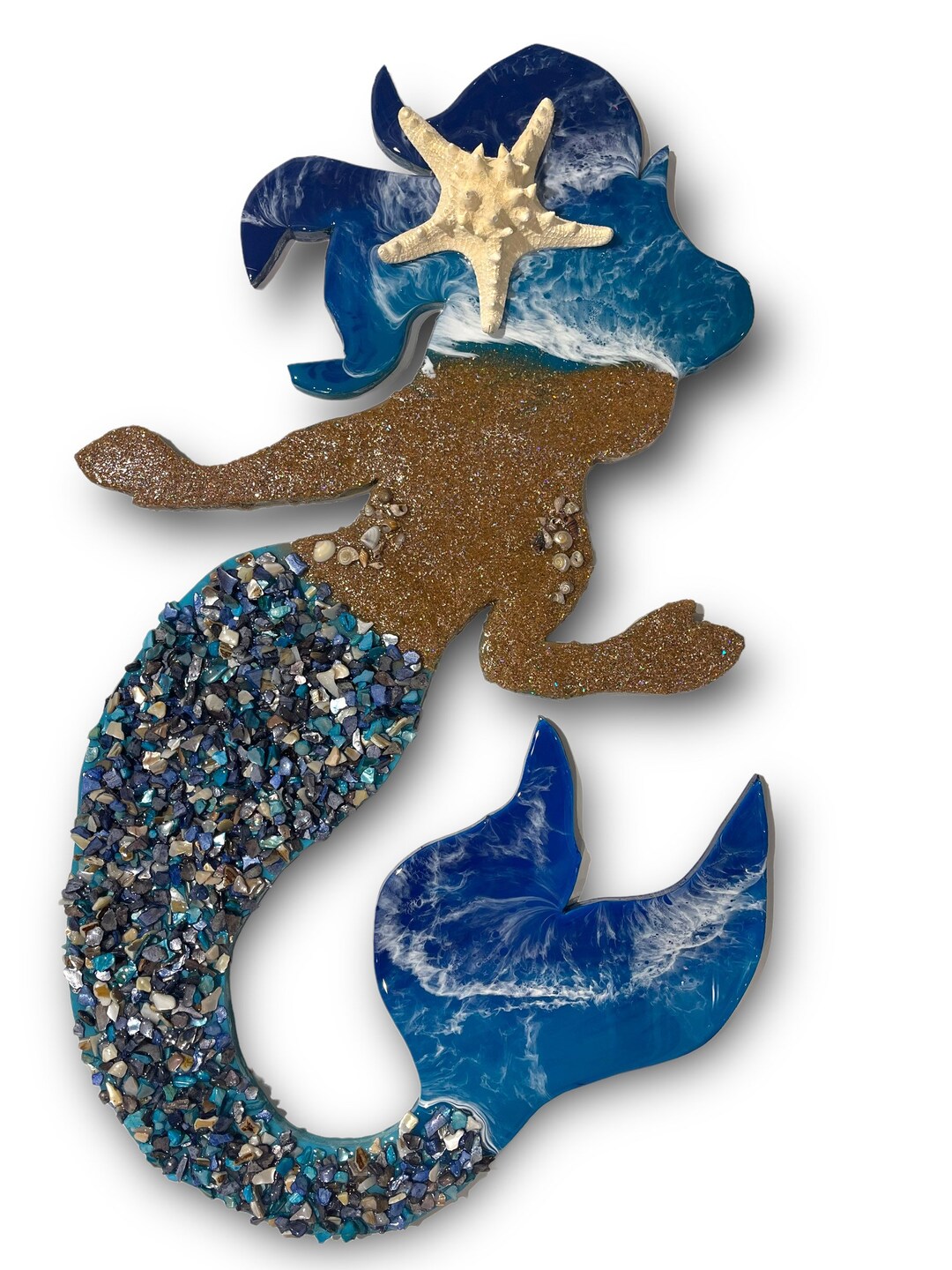 Mermaid Wall Art - Beach Decor - Etsy