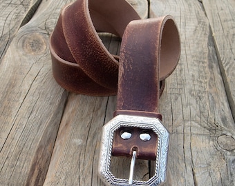 Men's leather belt, Women jeans belt, Buffalo leather belt, Dark brown leather belt, Jeans belt, Rustic belt, Antiqued leather belt