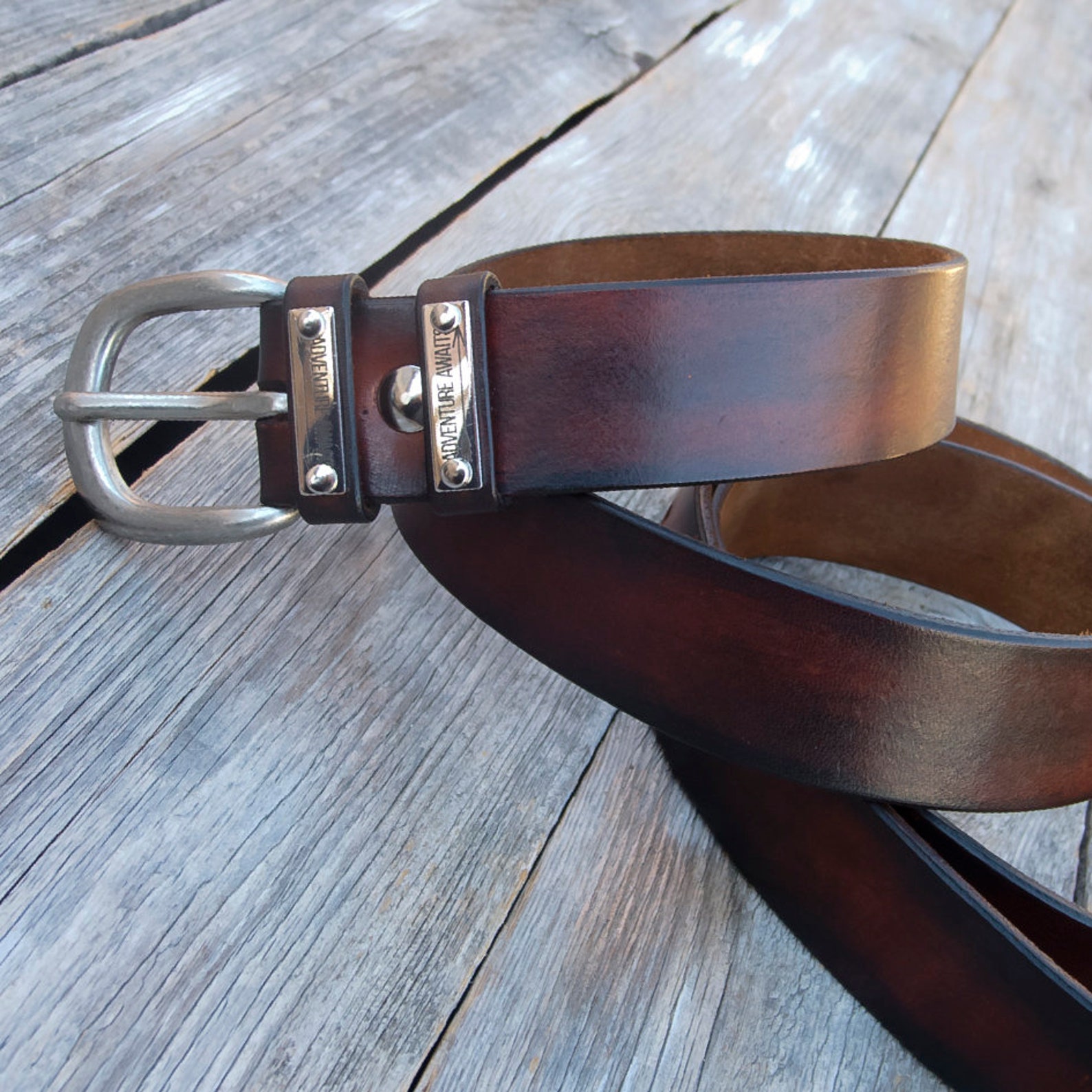 Men's Leather Belt Dark Brown Leather Belt Jeans Belt - Etsy New Zealand
