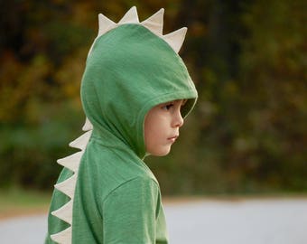 hoodie dinosaur, Kids Dinosaur Costume, dinosaur toddler costume, Soft Dinosaur Play, 5T, Green, kids Dino, Toddler Dino, Dino Pullover