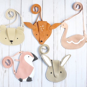 Animal Purses Toddler, Shaped Bunny Shoulder Purse Little Girl, Animals Kids Bag, Toddler Cross Body Bag, Rabbit, Deer, Swan, Penguin