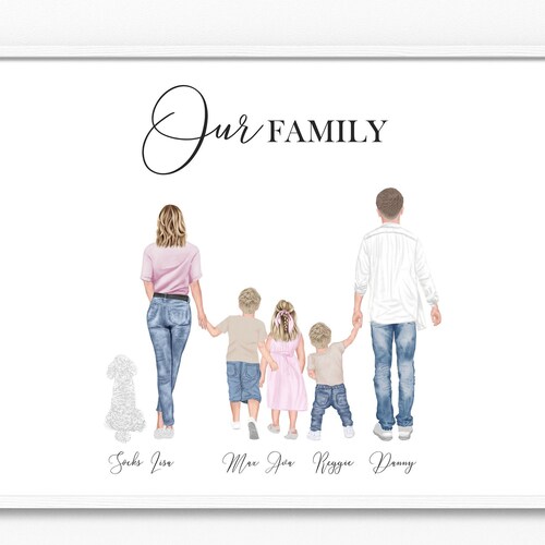 Our Family A4 A3 Print Family Gift Gifts Photo Wall - Etsy UK