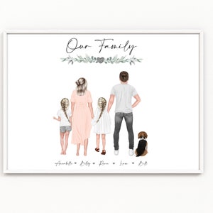 Our Family | Our Family| A4 A3 Print | Family Gift | Gifts | Photo Wall | Picture Frame | Wall Decor | Home Prints | Neutral | Grey Home |