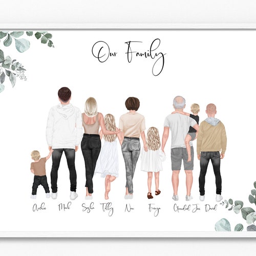 Personalised Family Print Home Gift Family Prints - Etsy