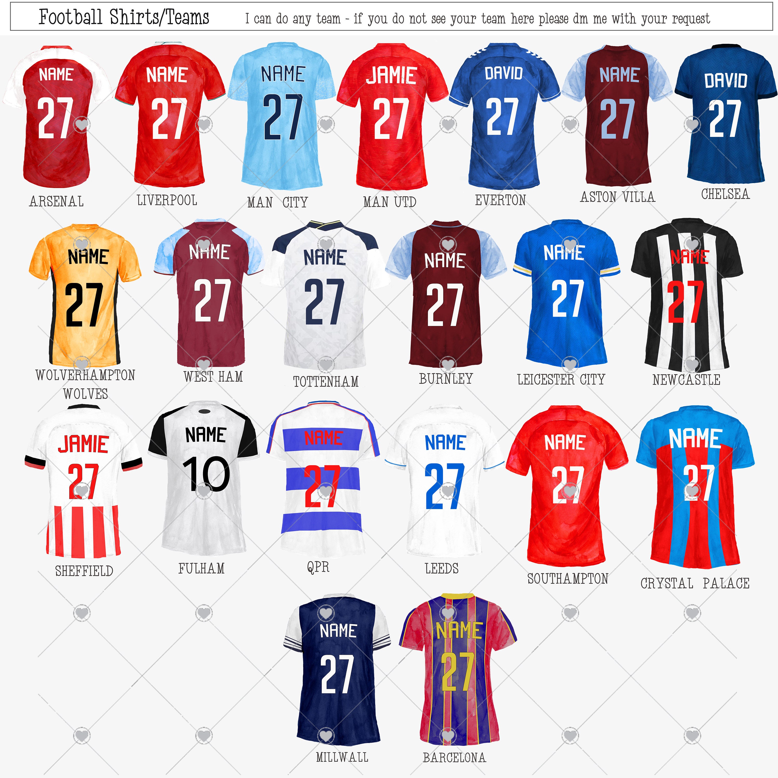 Our Dream Team Football Print Family Team A4 or A3 Etsy UK