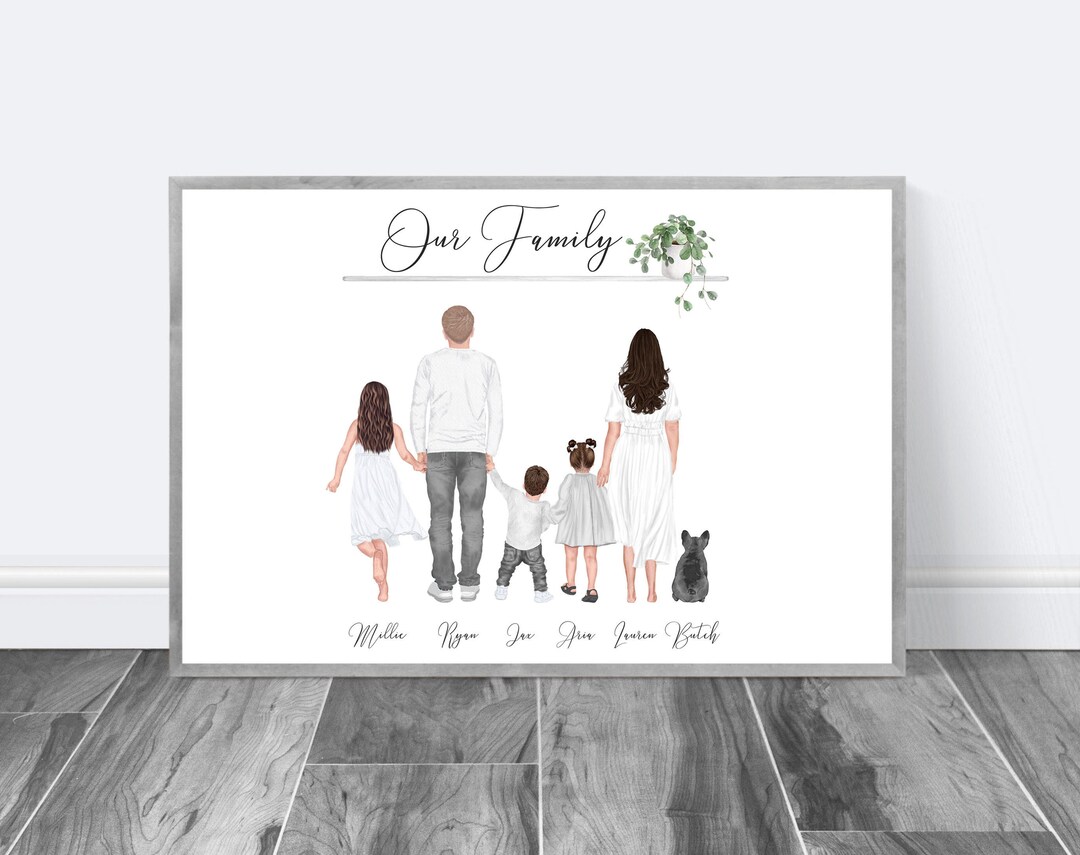My Family Our Family A4 A3 Print Family Gift Gifts Photo Wall Picture ...