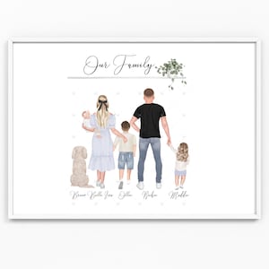 My Family Our Family A4 A3 Print Family Gift Photo Wall Picture Frame Wall Decor Home PrintsPersonalised Custom Unique Poster