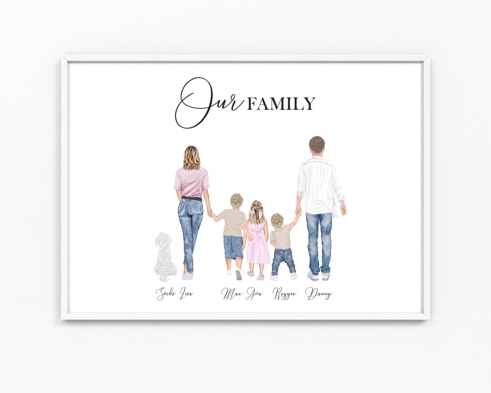 Family Print A4 A3 Wall Decor Home Photo Wall Gift - Etsy UK