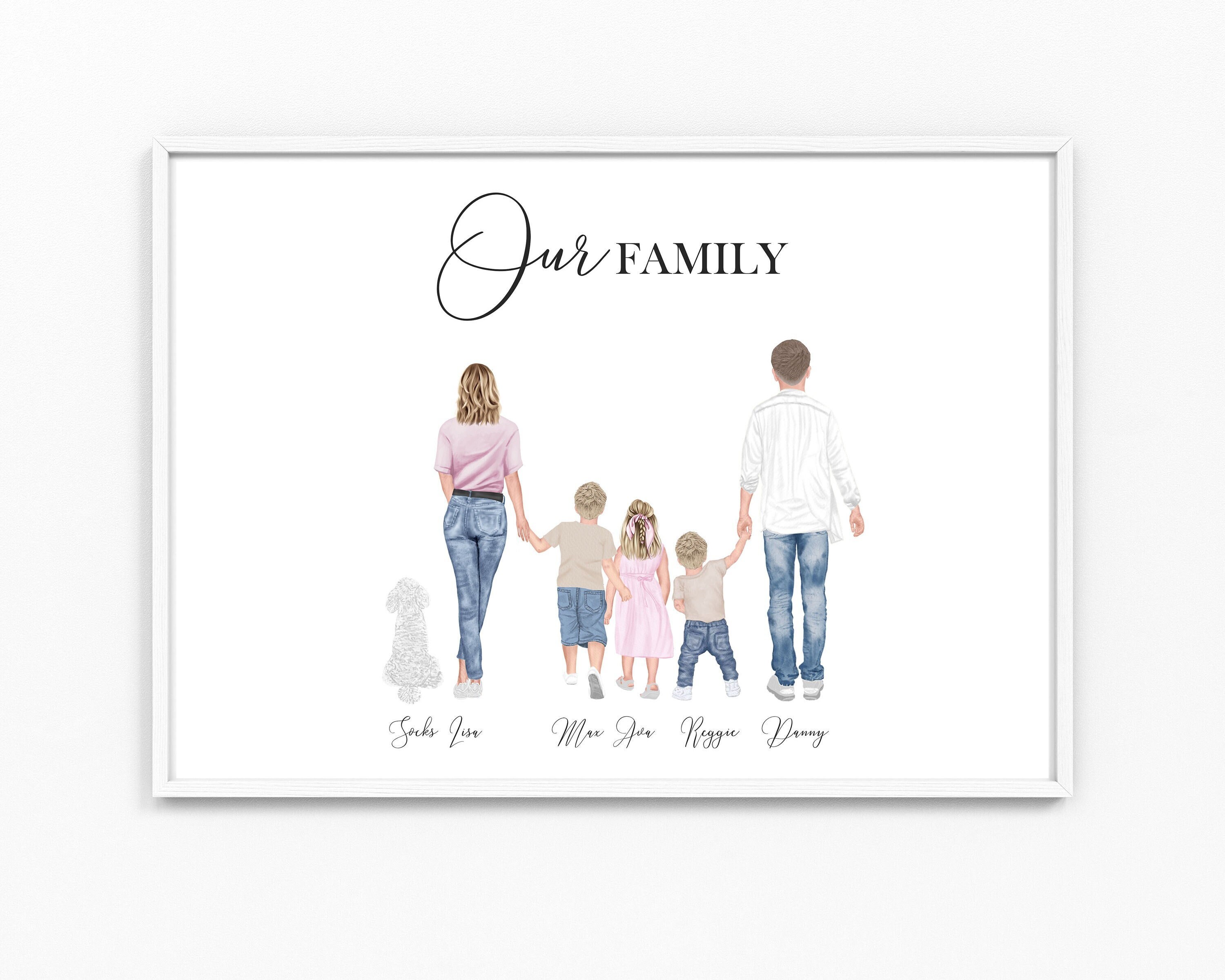 Family Print A4 A3 Wall Decor Home Photo Wall Gift - Etsy UK