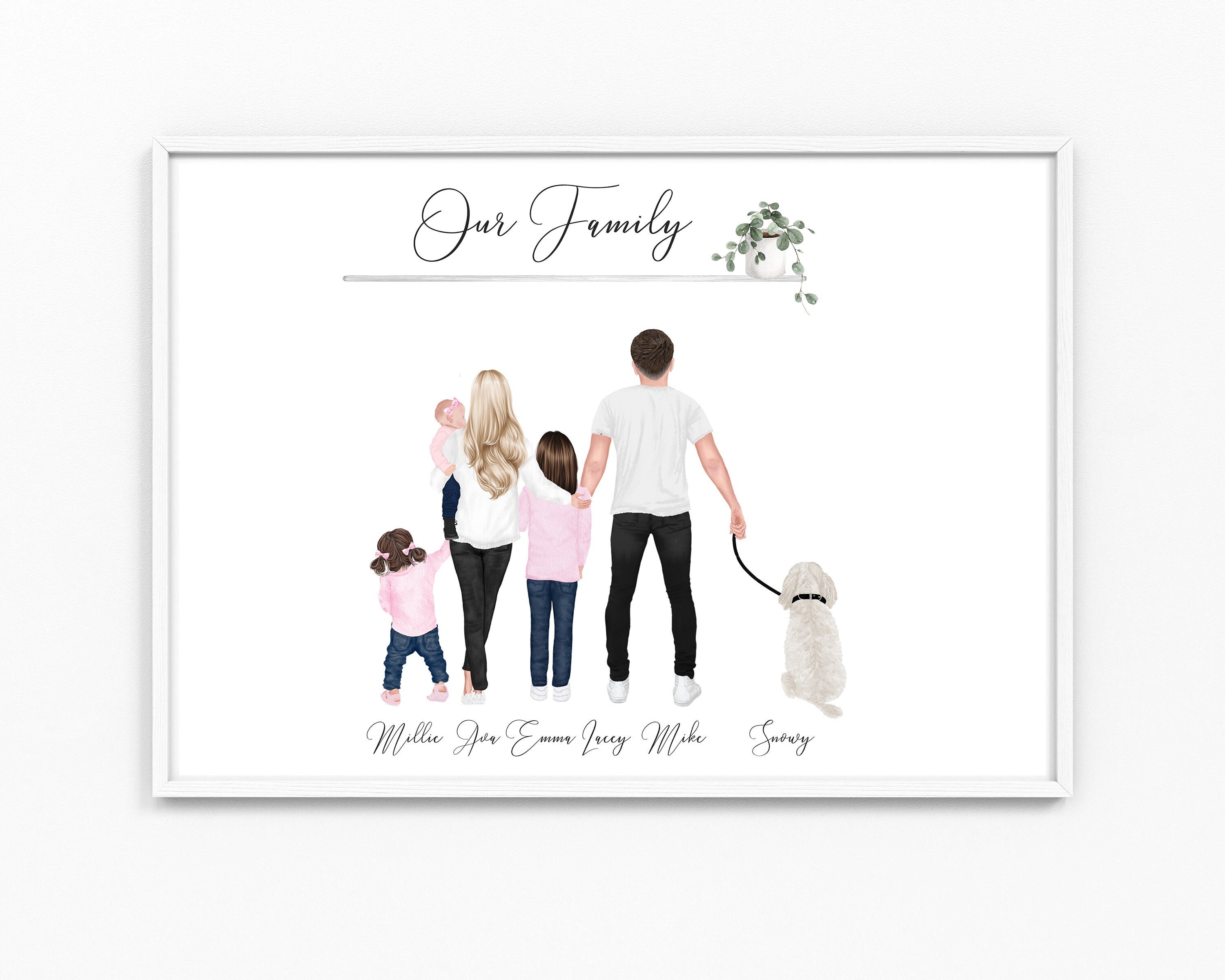 My Family Our Family A4 A3 Print Family Gift Gifts - Etsy UK