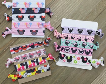 Rainbow Fantasy Hair Ties, Theme Park Party Favors