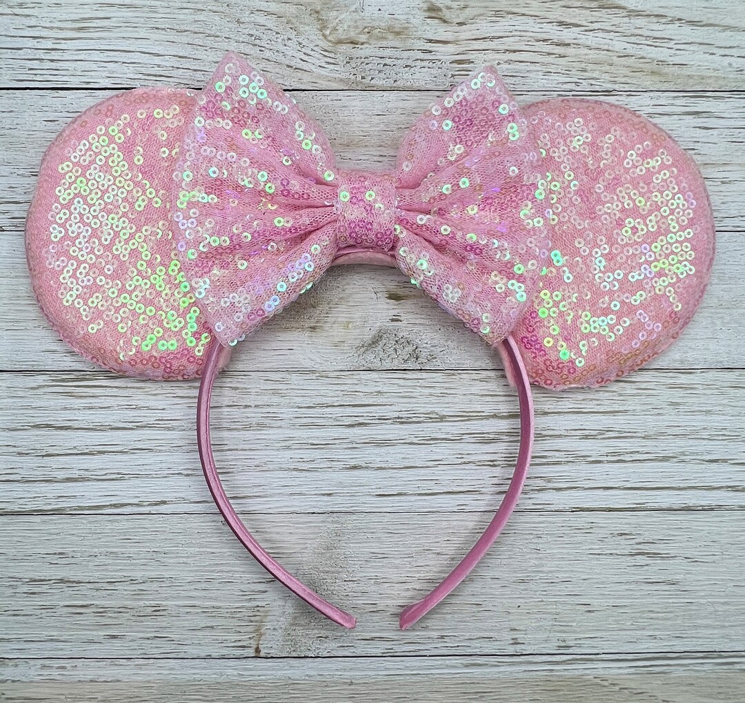 Pink Mouse Ears Minnie Ears Mouse Ear Headband Pink Etsy
