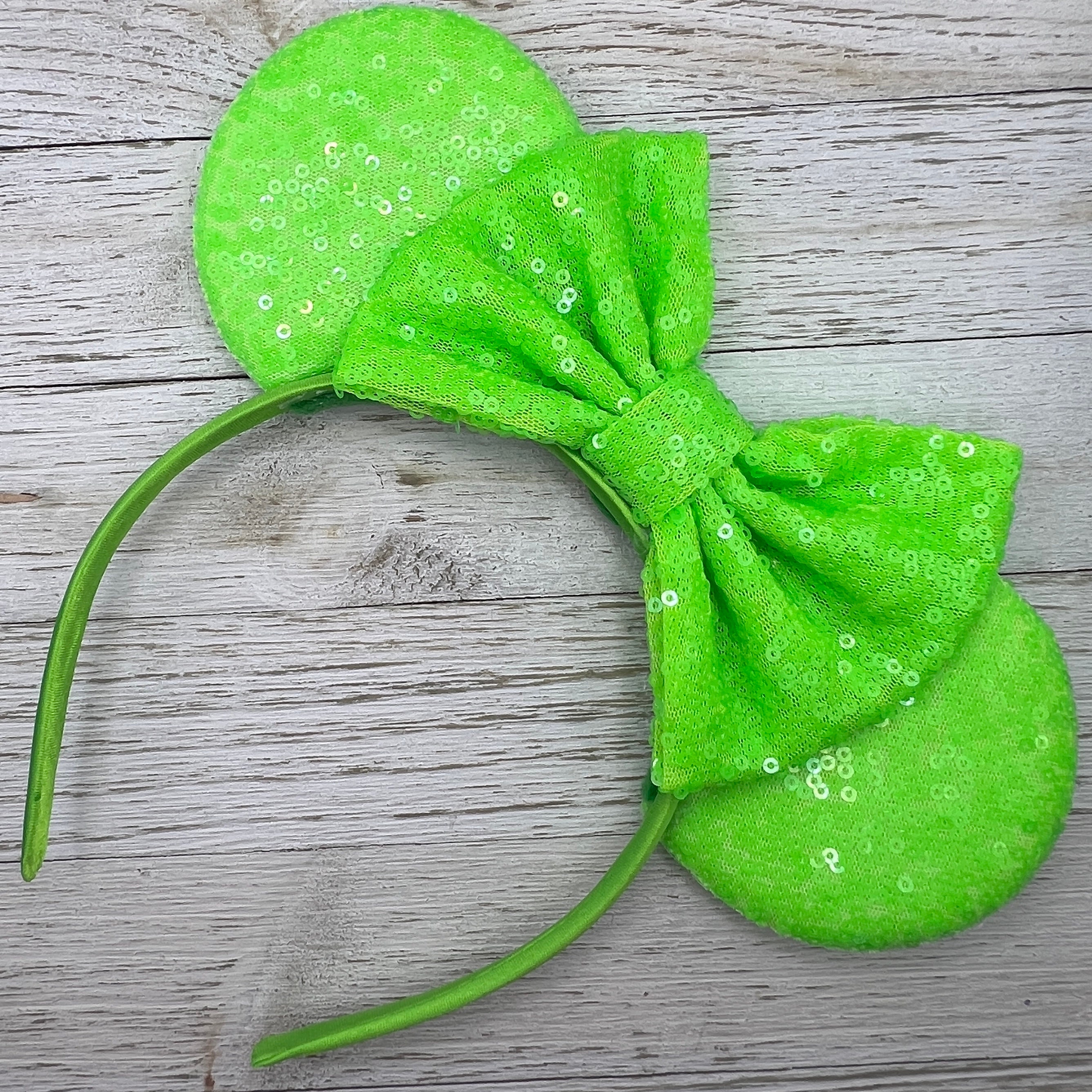 Green Sequin Ears - Etsy