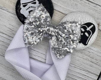 Baby Mouse Ears Headband, Mouse Ears headband, Galaxy Mouse Ears, Minnie Ears, Minnie Mouse, Baby Mouse Ear Bow,Mouse Headband, Disney Baby