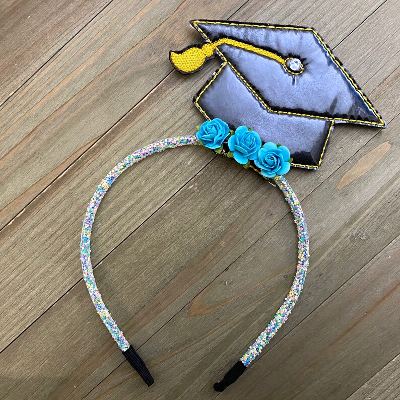 Grad Cap Headband Graduation Cap Graduation Headband Grad Etsy