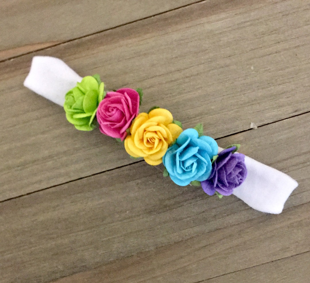 Rainbow Baby Headband Rainbow Headband Rainbow Baby Etsy