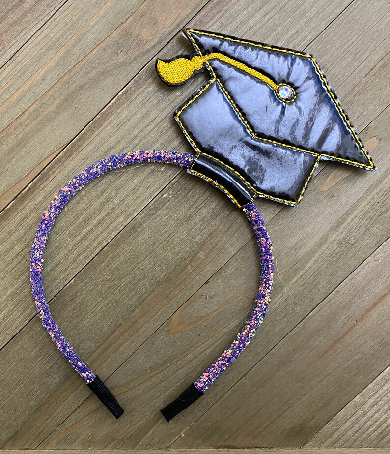 Grad Cap Headband Graduation Cap Graduation Headband Grad Etsy