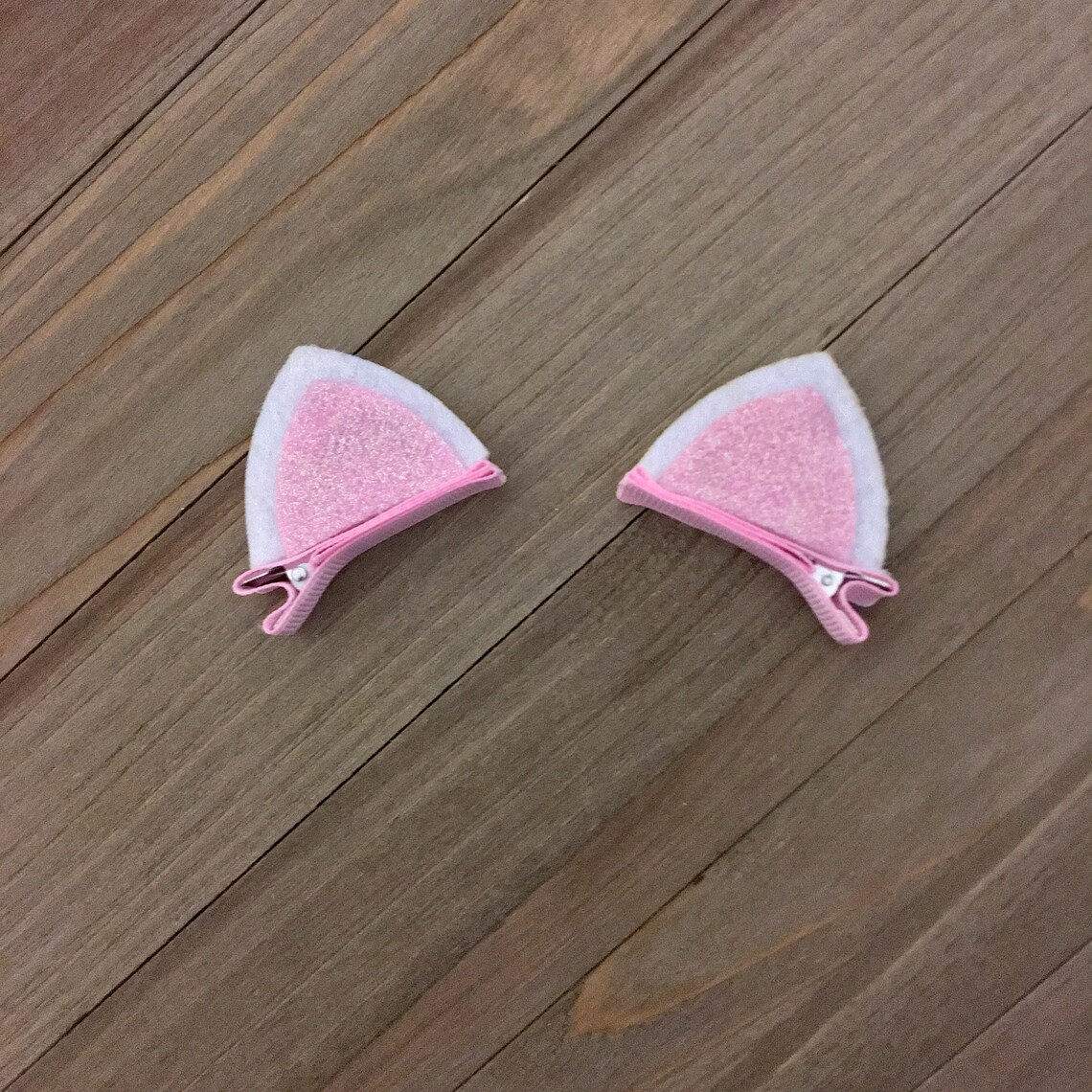 Pink White Cat Ears Cat Ears Cat Ear Hair Clips Mini Cat Etsy Pink White Cat Ears Cat Ears Cat Ear Hair Clips Mini Cat Etsy
