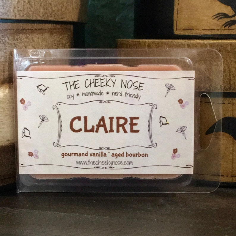 Book Scented Wax Melts The Cheeky Nose Book Theme Wax Tarts Soy Melts Claire Bookish Wax Melts Vanilla Bourbon Scented Wax Tarts